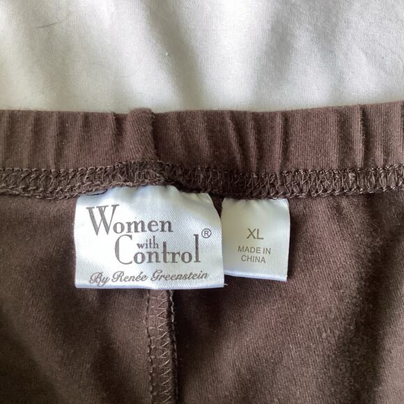 Women with Control Brown Pants - Picture 2 of 4